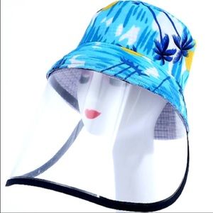 Fashionable hat with face shield